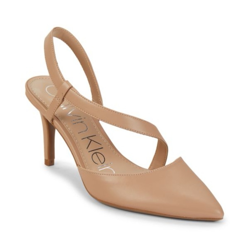 Calvin Klein Greer Leather Slingback Pumps